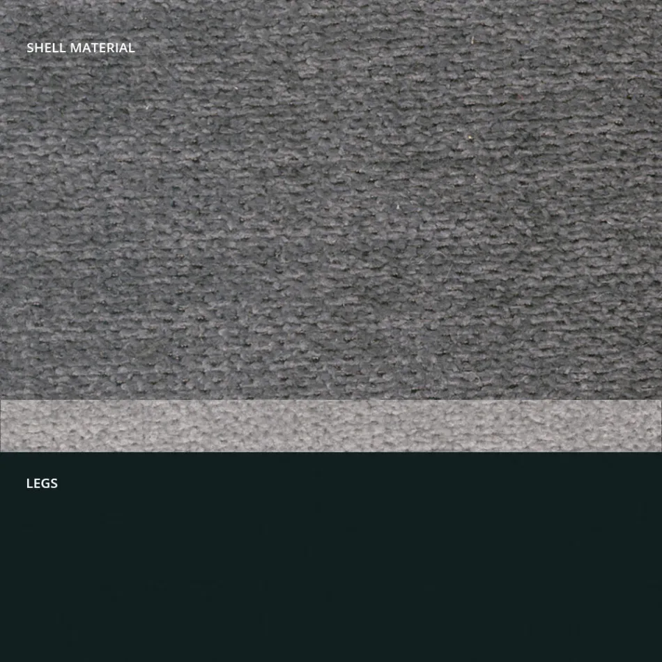 Modern chair in fabric and triangle legs made in Italy, Oriella Viadurini