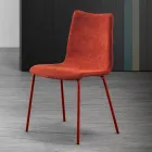 Monocoque Chair in Fabric of Different Finishes Made in Italy - Morgana Viadurini