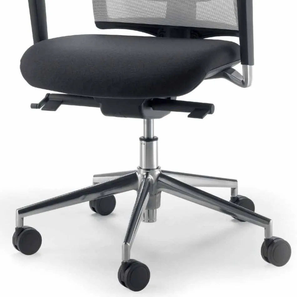 Operative and semi-executive chair in fabric produced in Italy Mina Viadurini