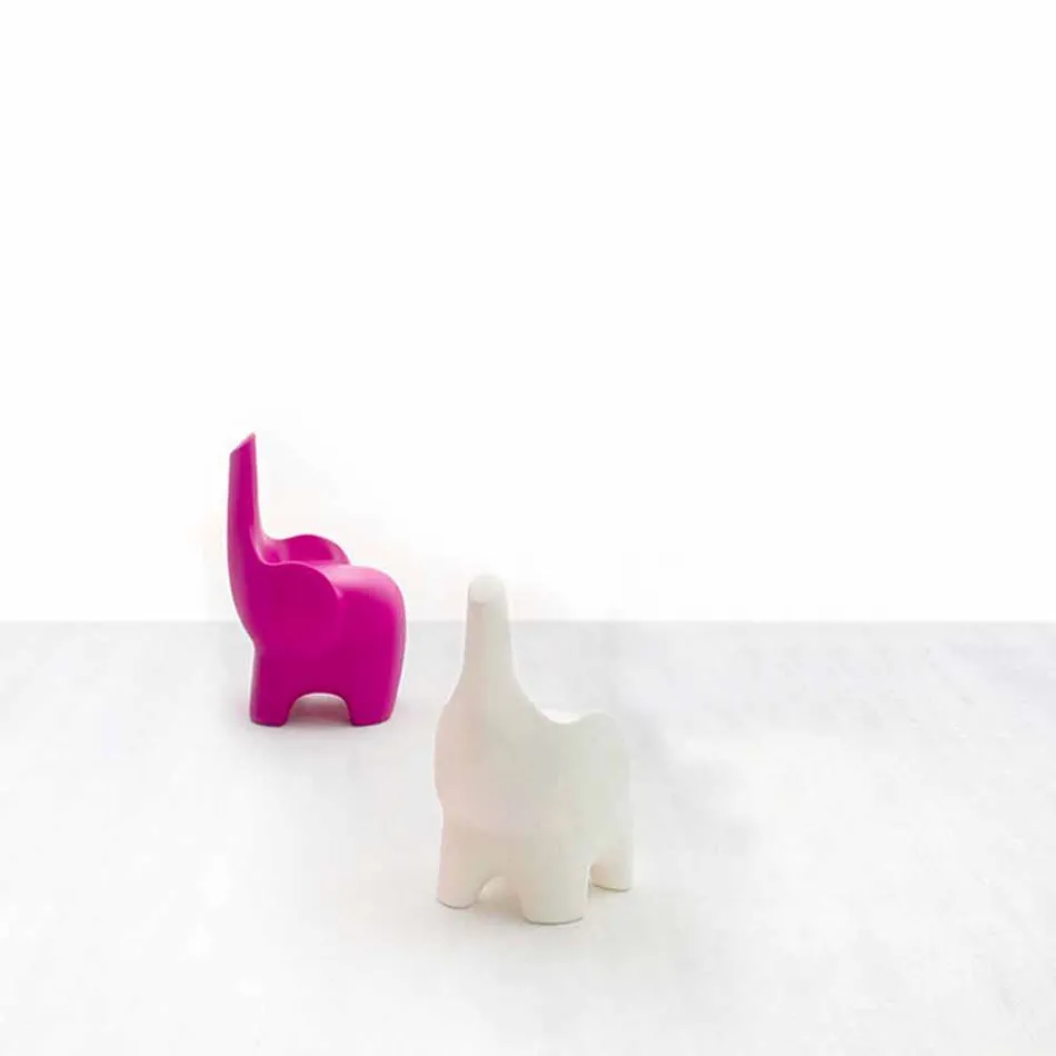 Modern Design Elephant Chair for Children, 4 Colored Pieces - Tino by Myyour Viadurini