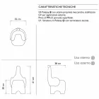 Modern Design Elephant Chair for Children, 4 Colored Pieces - Tino by Myyour Viadurini