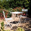 Made in Italy Painted Metal Folding Outdoor Chair, 4 Pieces - Lori