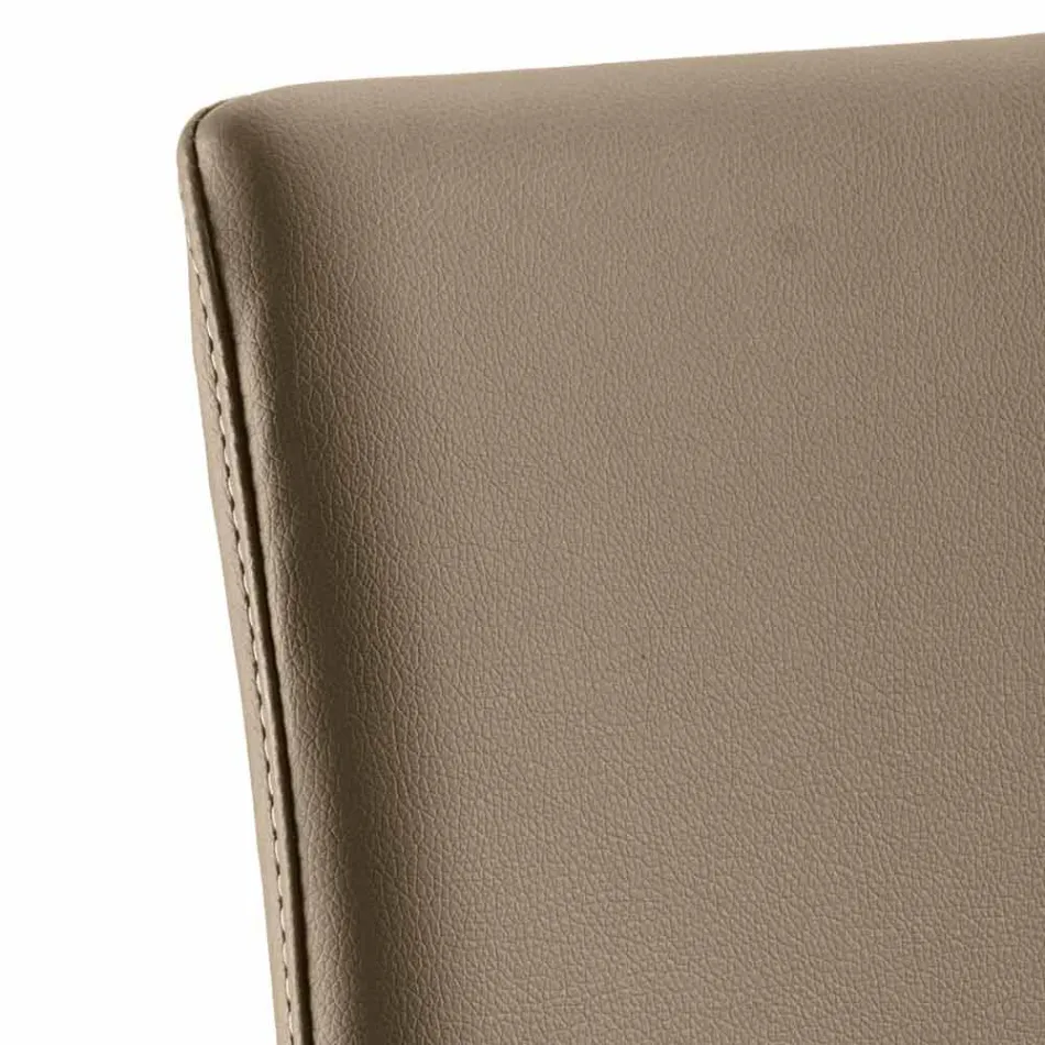 Abbie faux leather design dining chair, made in Italy Viadurini