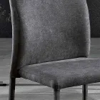 Design dining room chair in fabric made in Italy, Luigina Viadurini