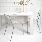 Plexiglass Dining Room Chair Made in Italy 2 Pieces - Charlotte Viadurini