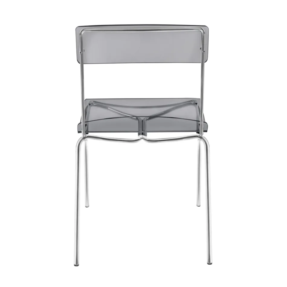 Plexiglass Dining Room Chair Made in Italy 2 Pieces - Charlotte Viadurini