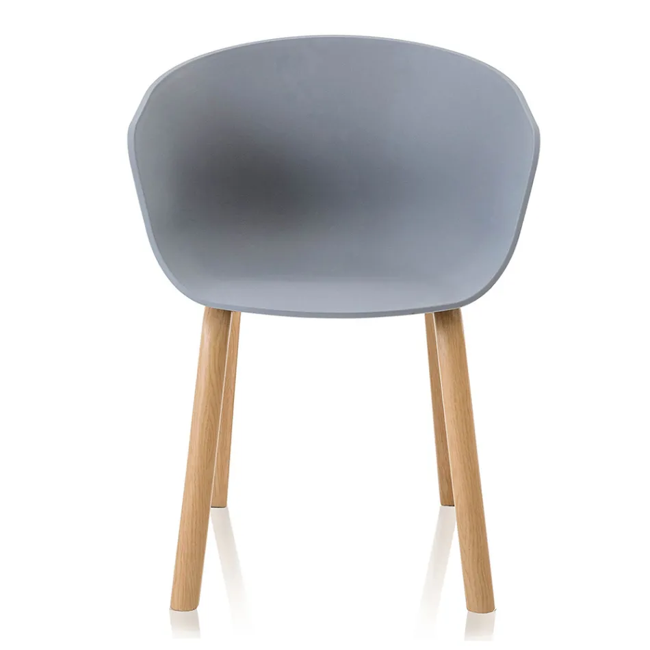 Dining Room Chair in Polypropylene and Metal 4 Pieces - Severina Viadurini