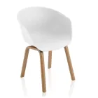Dining Room Chair in Polypropylene and Metal 4 Pieces - Severina Viadurini