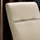 Modern eco-leather dining room chair made in Italy, Luigina Viadurini