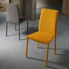 Modern fabric dining room chair made in Italy, Porzia Viadurini