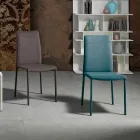 Modern fabric dining room chair made in Italy, Porzia Viadurini