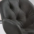 Dining Room Chair in Ecoleather Metal Structure 2 Pieces - Delpiero Viadurini