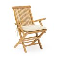 Folding Outdoor Teak Chair with Armrests – Yggdrasil