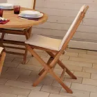 Folding Garden Chair Made of Teak - Bright Viadurini