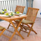 Folding Garden Chair Made of Teak - Bright Viadurini