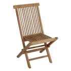 Folding Garden Chair Made of Teak - Bright Viadurini