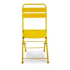 Folding Garden Chair Made Entirely of Metal - Ribbon Viadurini