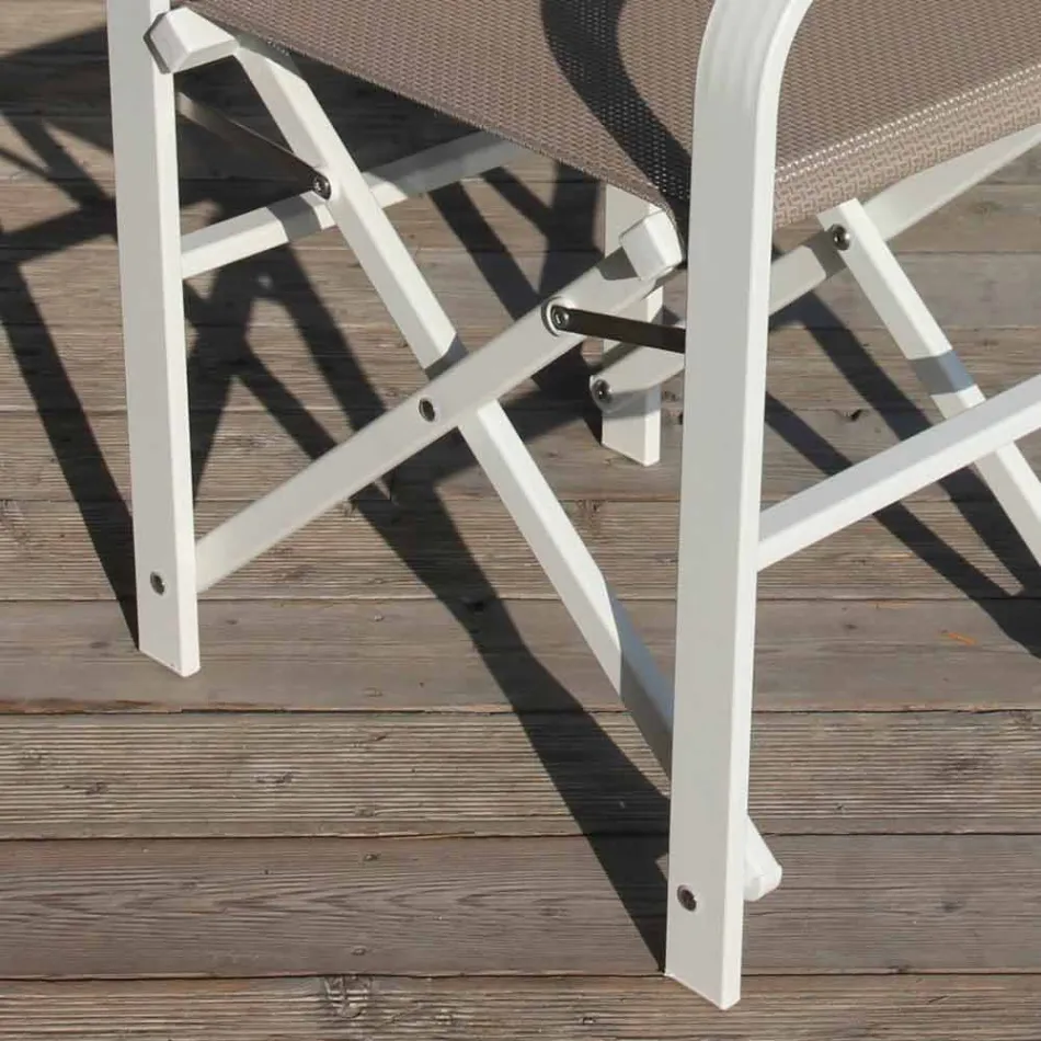 Folding Director Chair in Canvas Made in Italy, 2 Pieces - Susy Viadurini