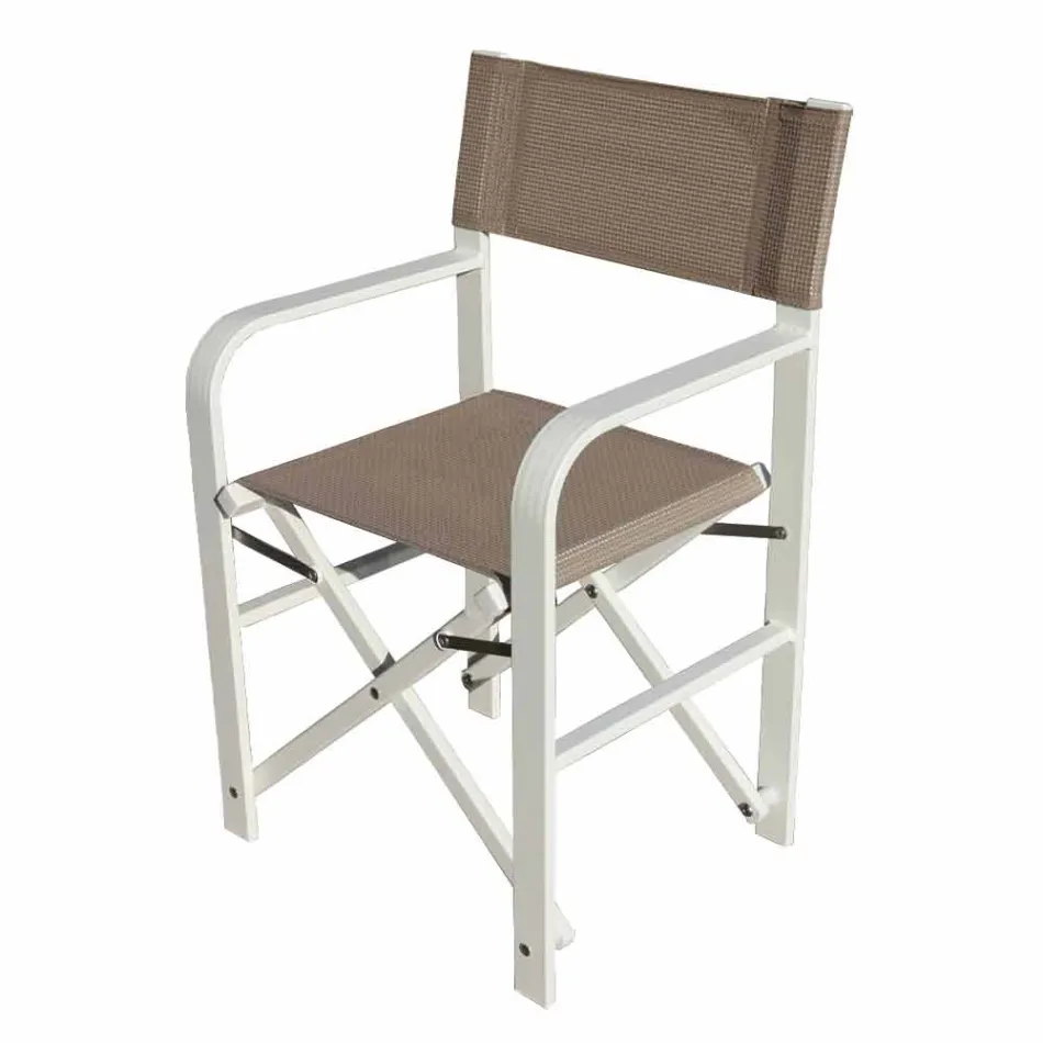 Folding Director Chair in Canvas Made in Italy, 2 Pieces - Susy Viadurini