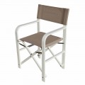 Folding Canvas Director's Chair, Made in Italy, 2 Pieces - Susy