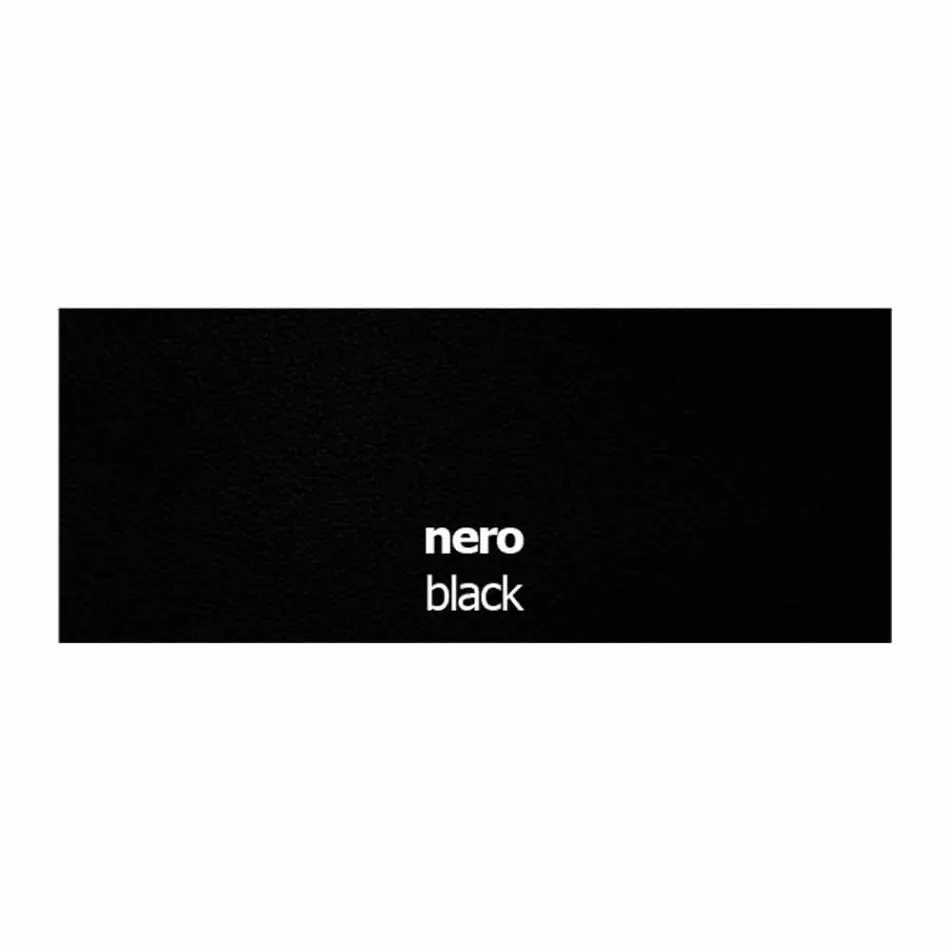 Leather Upholstered Chair with Metal Structure Made in Italy, 2 Pieces - Zinc Viadurini