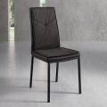 2 Piece Upholstered Hammered Faux Leather Dining Room Chair - Robocop
