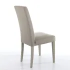 Dining Room Chair in Microfiber and Wood Made in Italy 2 Pieces - Simonella Viadurini