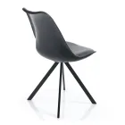 Dining Room Chair in Synthetic Leather and Polypropylene 4 Pieces - Shakira Viadurini