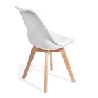 Dining Room Chair in Polypropylene and Synthetic Leather 4 Pieces - Chira Viadurini