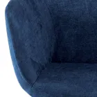 Dining Room Chair in Fabric and Wood Made in Italy 4 Pieces - Bardella Viadurini