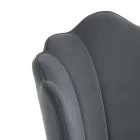 Dining Room Chair in Fabric and Metal Gold Finish 4 Pieces - Refined Viadurini