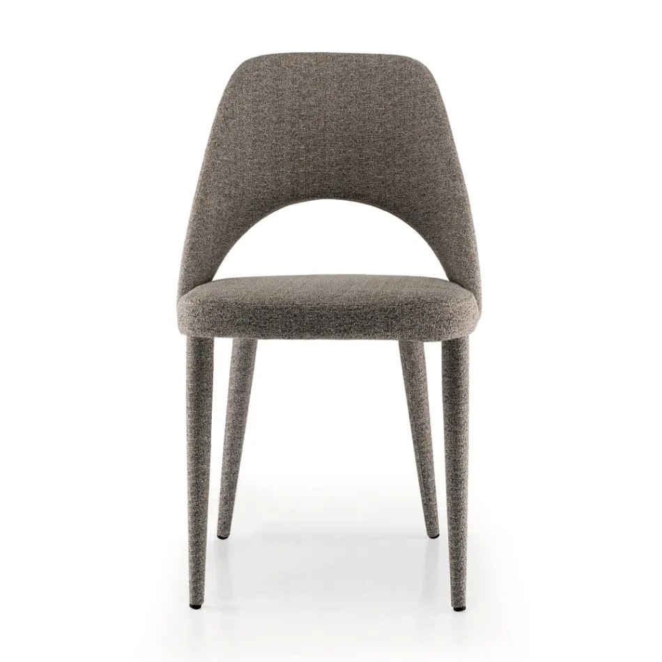 Fabric Dining Chair Made in Italy 4 Pieces - Lorenza Viadurini