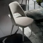 Fabric Dining Chair Made in Italy 4 Pieces - Lorenza Viadurini