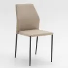 Dining Room Chair Sitting in Microfiber Made in Italy, 2 Pieces - Camelia Viadurini