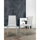 Stackable Living Room Chair, Padded and Upholstered in Eco-Leather – Monamour Viadurini