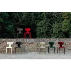 Outdoor Stackable Polypropylene Chairs Made in Italy, 4 Pieces - Claribel Viadurini