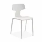 Outdoor Stackable Polypropylene Chairs Made in Italy, 4 Pieces - Claribel Viadurini