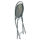 Folding Outdoor Chair in Anthracite Gray Iron 2 Pieces - Baccard Viadurini