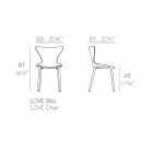 Stackable Design Garden Chairs in Polypropylene 4 Pieces - Love by Vondom Viadurini