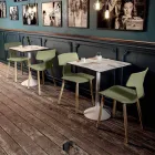 Made in Italy Wood and Polypropylene Dining Chairs, 2 Pieces - Clover Viadurini