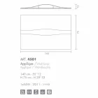 Selene Art &amp; Light applique with texturized panels 140xH75 cm Viadurini