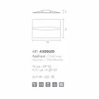 Selene Art &amp; Light applique with handmade textured panels Viadurini