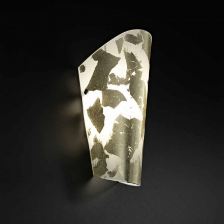 Selene Bloom handmade glass wall light in Italy 12x11 H28cm Viadurini