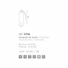 Selene Bossa Nova table lamp Ø10 H 26cm in blown amber glass Viadurini