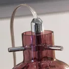 Selene Bossa Nova table lamp Ø11 H16cm, blown glass amethyst Viadurini