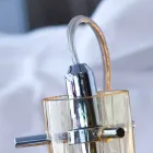 Selene Bossa Nova table lamp Ø15 H 21cm in blown amber glass Viadurini