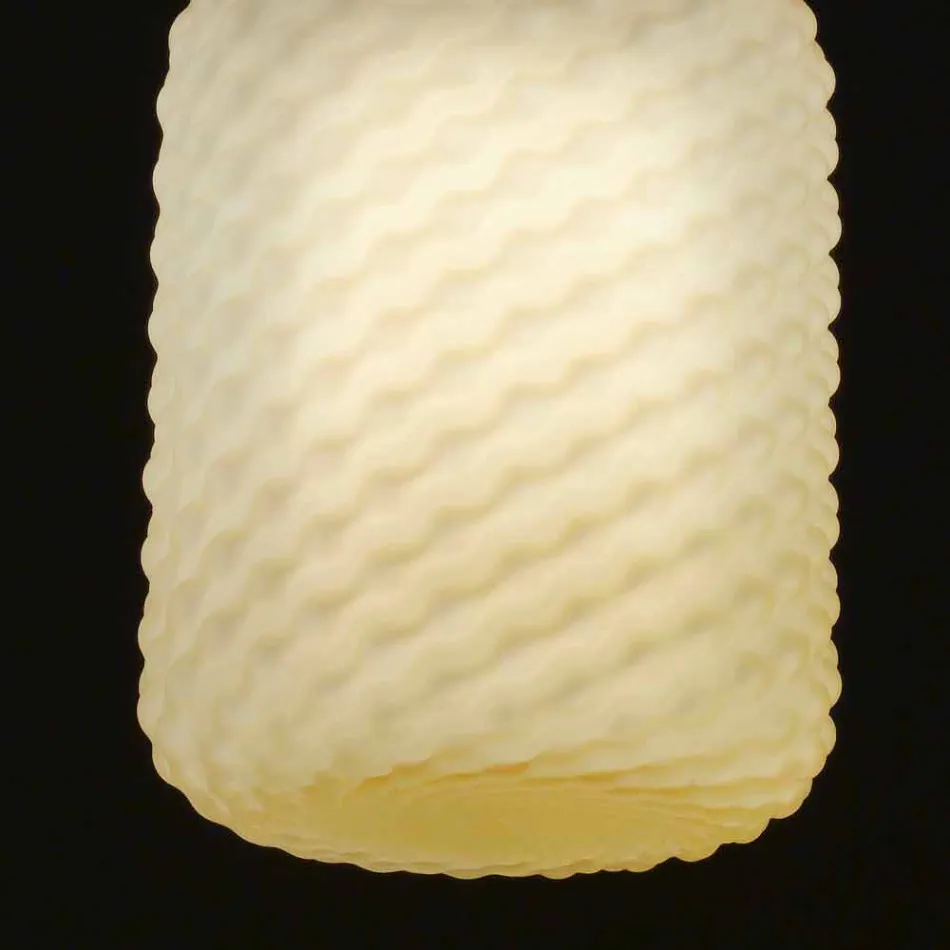 Selene Domino blown glass pendant lamp Ø21 H 27/140 cm Viadurini
