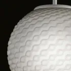 Selene Domino handmade blown glass chandelier Ø27 H 27 / 140cm Viadurini