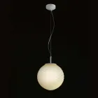 Selene Domino handmade blown glass chandelier Ø27 H 27 / 140cm Viadurini
