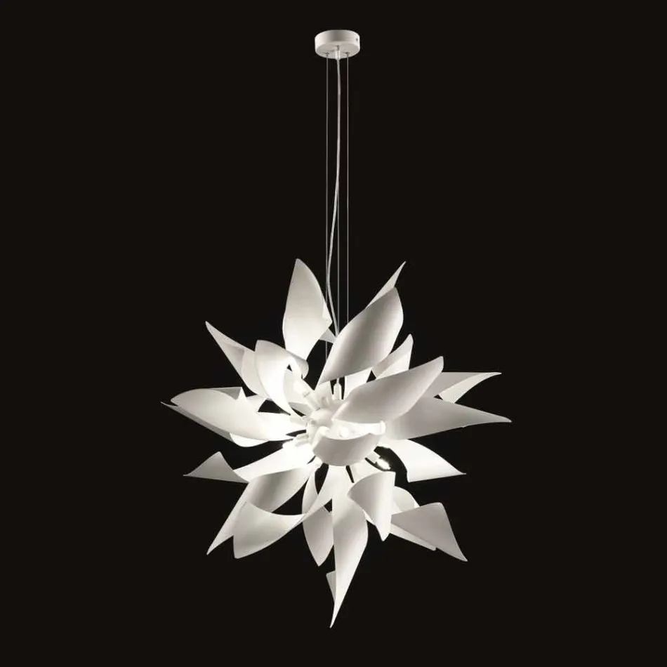 Selene Ginger pendant lamp in metal made in Italy Ø80 H200cm Viadurini